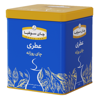 چای شکسته معطر سوفیا قوطی فلزی آبی